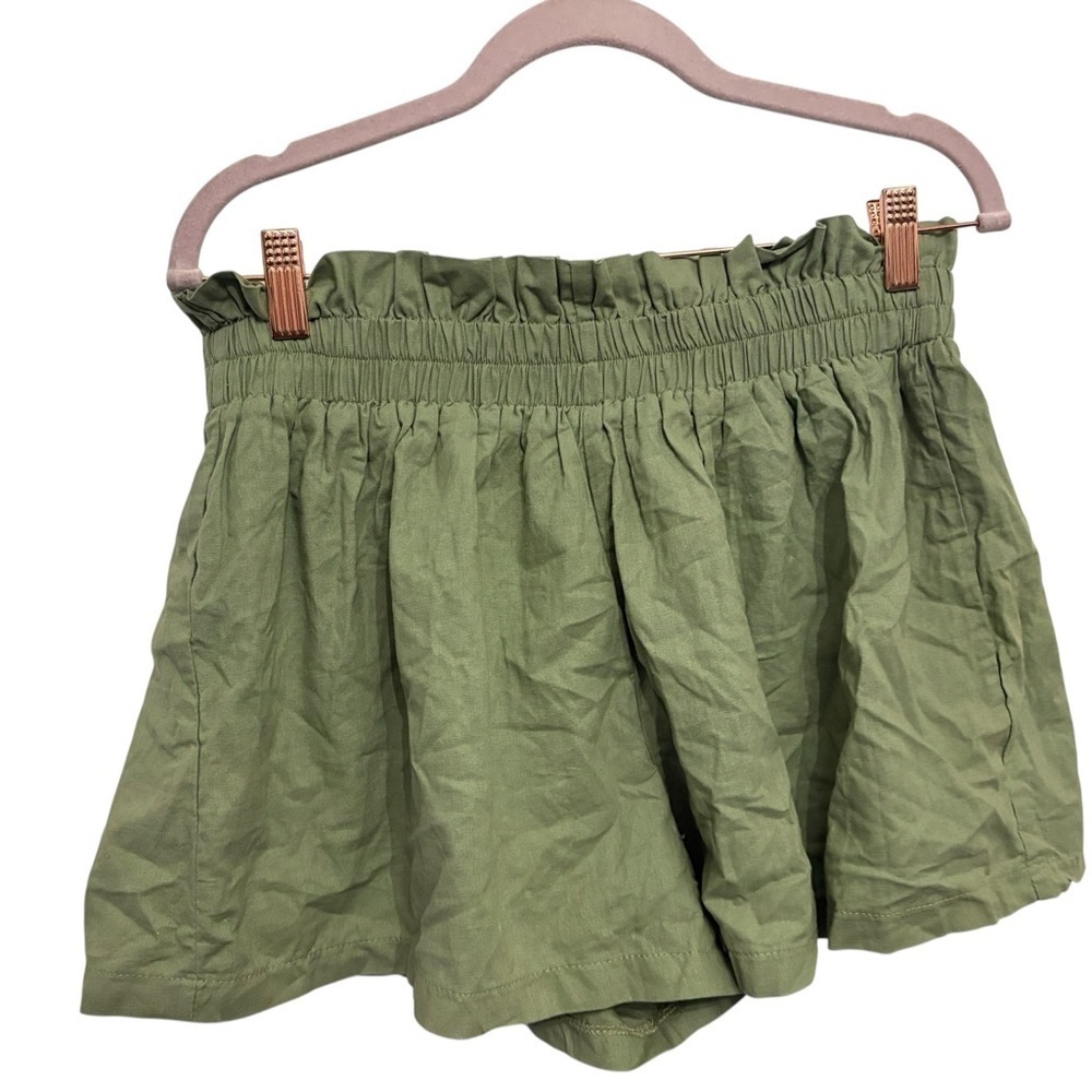 Fashion Bug Olive High Waist Women's Shorts
